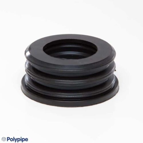 PushFit Soil Rubber Boss Adaptor 63-40 Black Polypipe SN40 | Speedy ...