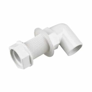 21.5mm Solvent Weld Overflow Bent Tank Connector White (bag Of 10 