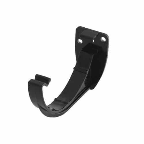 Black Half Round Guttering Fascia Bracket 112mm | Speedy Plastics