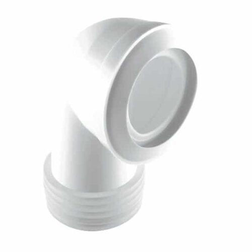 MacFit MAC-8L Bent WC Pan Connector Extended | Speedy Plastics