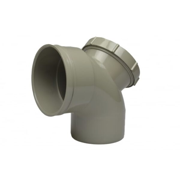 solvent-weld-soil-access-90-bend-single-socket-olive-grey